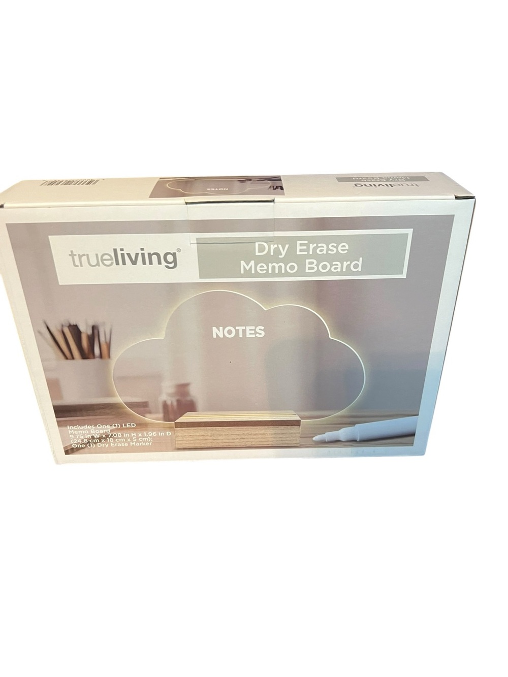 trueliving Cloud Dry Erase Memo Board - Clear